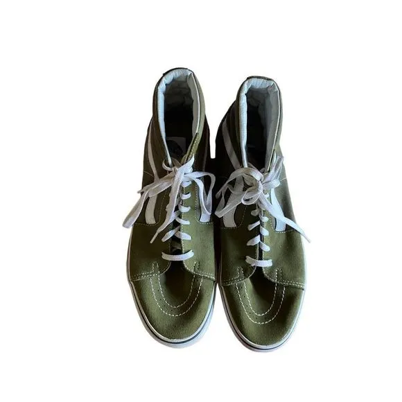 Vans SK8 Hi men’s athletic green skateboarding sneakers size 11.5.