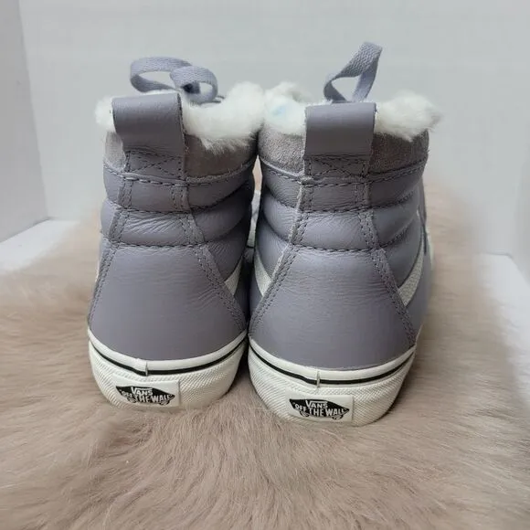 Vans Sk8 Hi Mte Leather Lilac Gray Womems Sneaker Shoes Size 9