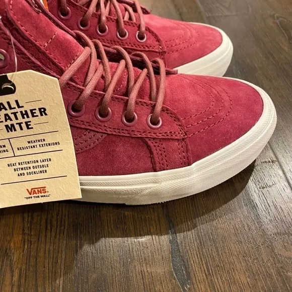 Vans Sk8-Hi Mte Suede Sneaker Dry Rose Size 9.5 Women