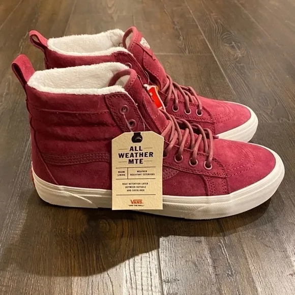 Vans Sk8-Hi Mte Suede Sneaker Dry Rose Size 9.5 Women