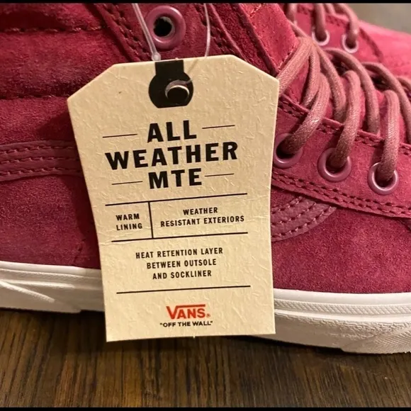 Vans Sk8-Hi Mte Suede Sneaker Dry Rose Size 9.5 Women