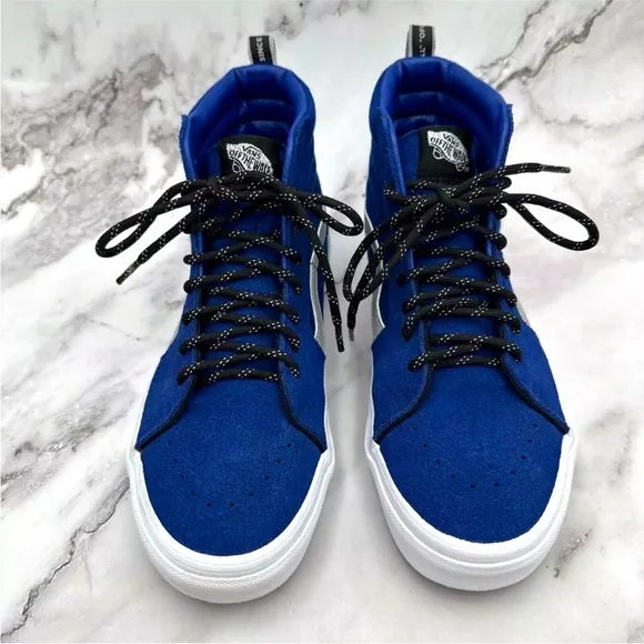 VANS Sk8 Hi OTW Webbing Blue White Mens Sz 6.5 Womens 8 VN0A4U3C2NZ Reflective