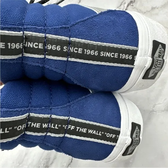 VANS Sk8 Hi OTW Webbing Blue White Mens Sz 6.5 Womens 8 VN0A4U3C2NZ Reflective