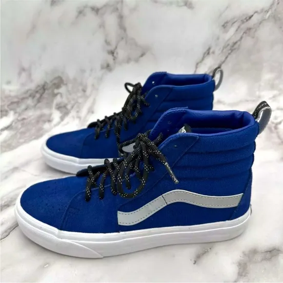 VANS Sk8 Hi OTW Webbing Blue White Mens Sz 6.5 Womens 8 VN0A4U3C2NZ Reflective