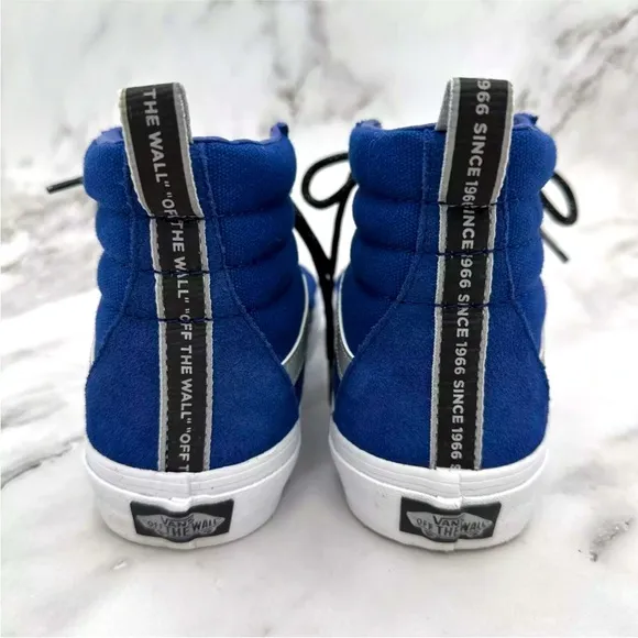 VANS Sk8 Hi OTW Webbing Blue White Mens Sz 6.5 Womens 8 VN0A4U3C2NZ Reflective