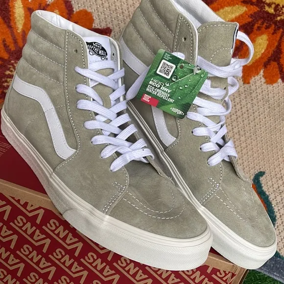 Vans Sk8-Hi Pig Suede Moss Gray/Snow White Men’s sneakers