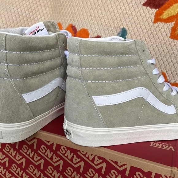 Vans Sk8-Hi Pig Suede Moss Gray/Snow White Men’s sneakers