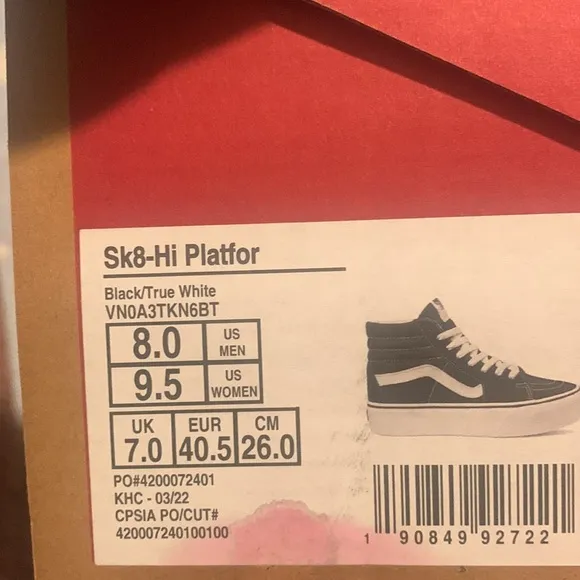 Vans Sk8-Hi Platform 2.0 Casual Shoes unisex
