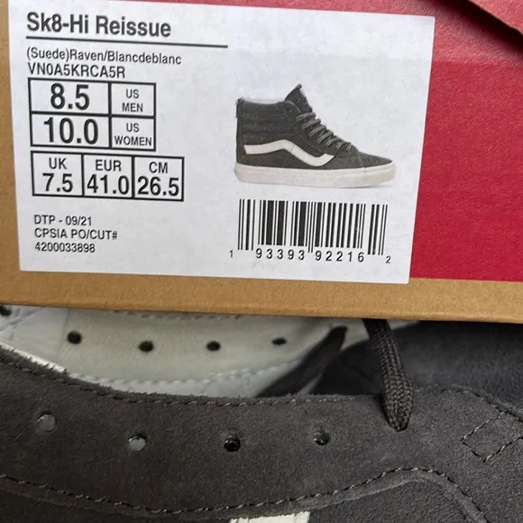 Vans Sk8-Hi Reissue Suede Raven/Blanc de Blanc WMNS sneakers