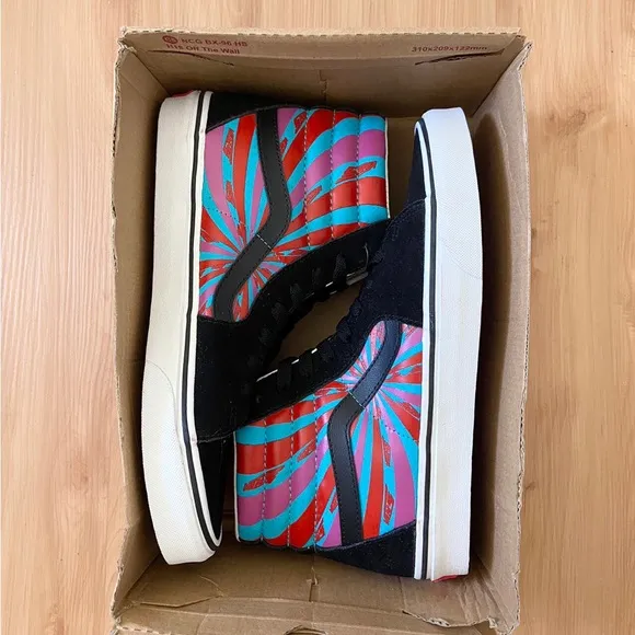 Vans Sk8-Hi Retro Mart Black Multi VN0A32QG4UB  Women 10.5 Mens 9.0