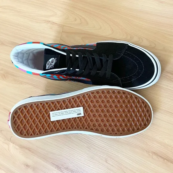 Vans Sk8-Hi Retro Mart Black Multi VN0A32QG4UB  Women 10.5 Mens 9.0