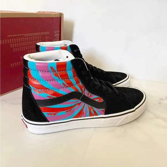 Vans Sk8-Hi Retro Mart Black Multi VN0A32QG4UB  Women 10.5 Mens 9.0