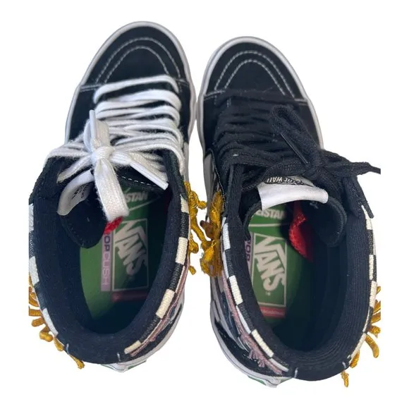 Vans SK8 Hi Skateistan Checkerboard Men's Classic Skate Shoes Size 7
