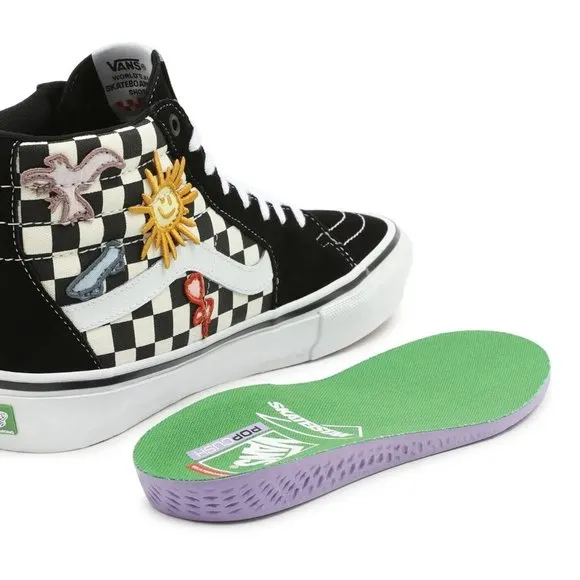 Vans SK8 Hi Skateistan Checkerboard Men's Classic Skate Shoes Size 7