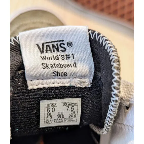 Vans SK8 Hi Zig Zag Sneakers Multi / True Blue Green Classic Skate Shoes M6 W7.5