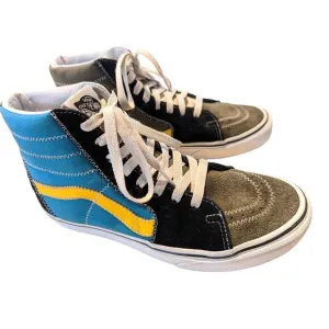 Vans SK8 Hi Zig Zag Sneakers Multi / True Blue Green Classic Skate Shoes M6 W7.5