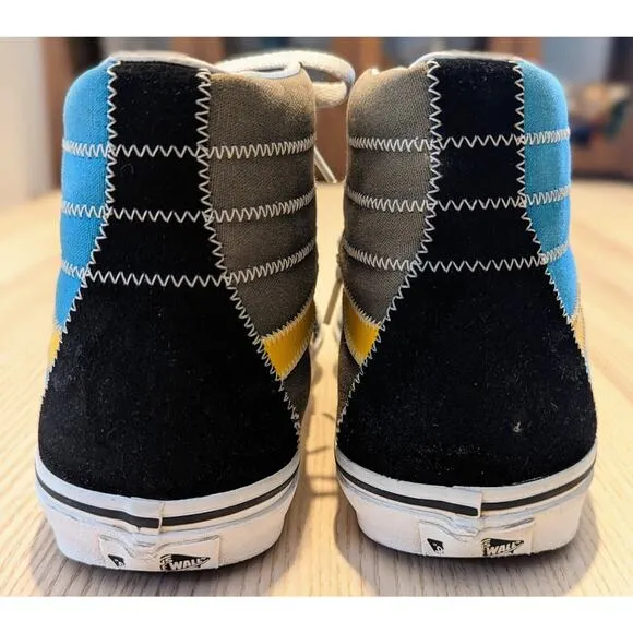 Vans SK8 Hi Zig Zag Sneakers Multi / True Blue Green Classic Skate Shoes M6 W7.5