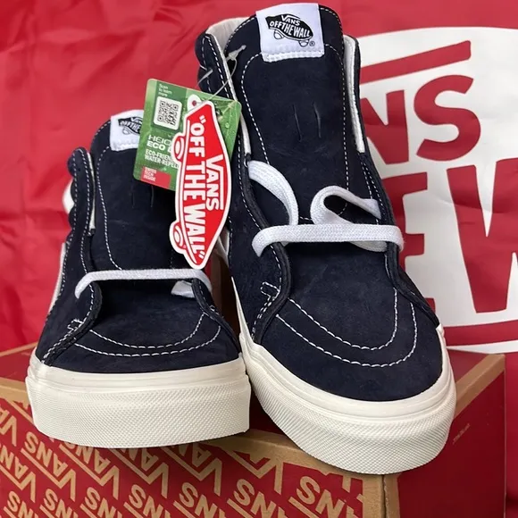 Vans Sk8-Hi(Pig Suede)Parisian Night/Snow WhiteVNOA32QG9G5WMNS sneakers