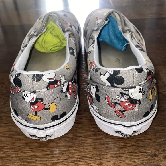 Vans Slip On X Disney Mickey Mouse Size M11/W12.5 Slip On Gray Shoes Sneakers
