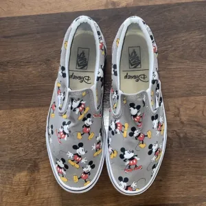 Vans Slip On X Disney Mickey Mouse Size M11/W12.5 Slip On Gray Shoes Sneakers