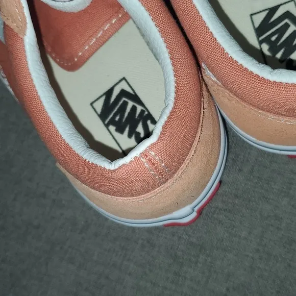 Vans Sneakers Youth Size 4 Orange / White - Fabric / Suede