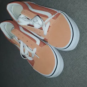 Vans Sneakers Youth Size 4 Orange / White - Fabric / Suede