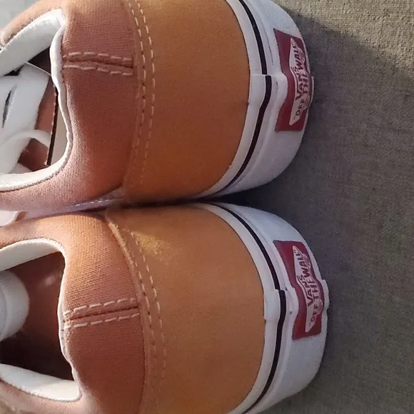 Vans Sneakers Youth Size 4 Orange / White - Fabric / Suede