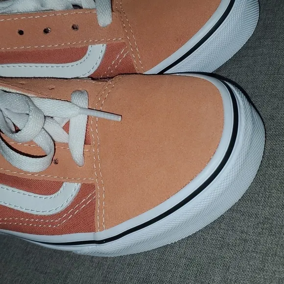Vans Sneakers Youth Size 4 Orange / White - Fabric / Suede