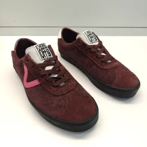 Vans Sport Low POP Brown Pink Burgundy Suede Casual Skateboard Sneakers Men's 7