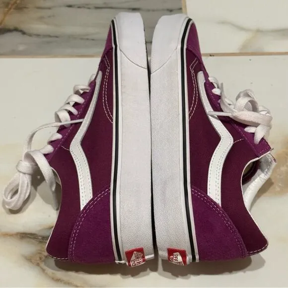 Vans Suede Women’s Old School Color Theory Dark Purple Sneakers Size 6.5