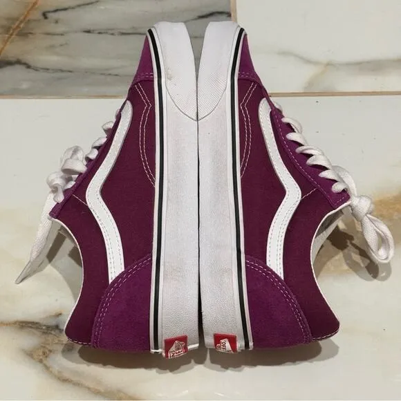 Vans Suede Women’s Old School Color Theory Dark Purple Sneakers Size 6.5