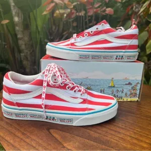 Vans Where’s Waldo? Old Skool sneakers LIMITED EDITION men’s 5 - women’s 6.5 NWT
