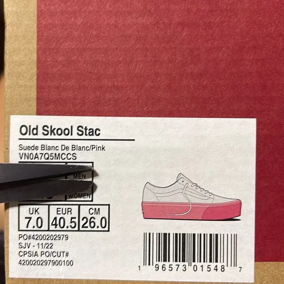 Vans WMNS Old Skool Stacked Suede Blanc De Blanc/PinkVN0A7Q5MCCSPlatforms