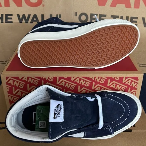 Vans WMNS Sk8-HI Pig Suede Parisian Nights/Nw White Sneakers
