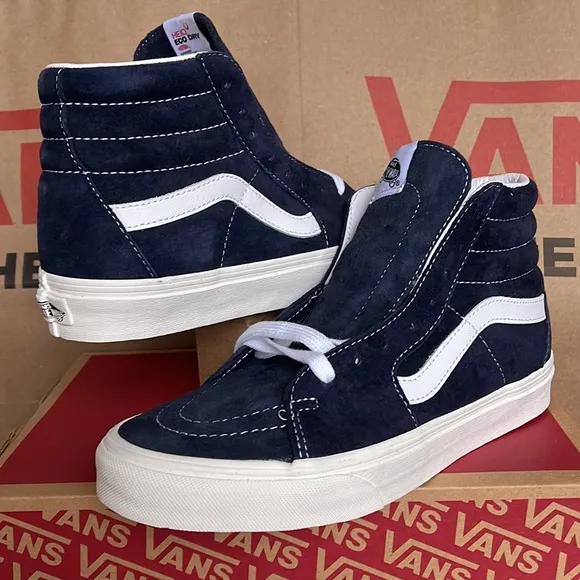 Vans WMNS Sk8-HI Pig Suede Parisian Nights/Nw White Sneakers