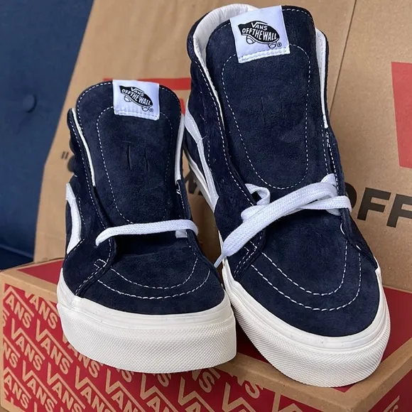 Vans WMNS Sk8-HI Pig Suede Parisian Nights/Nw White Sneakers