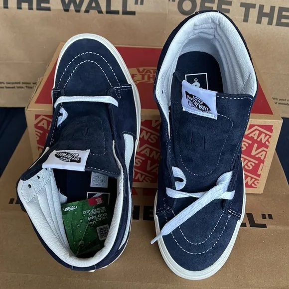 Vans WMNS Sk8-HI Pig Suede Parisian Nights/Nw White Sneakers