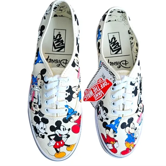 Vans x Disney Sneakers Shoes Mickey's Birthday Size Men 9.5 New