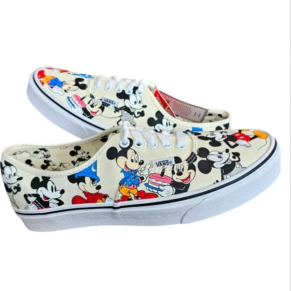 Vans x Disney Sneakers Shoes Mickey's Birthday Size Men 9.5 New