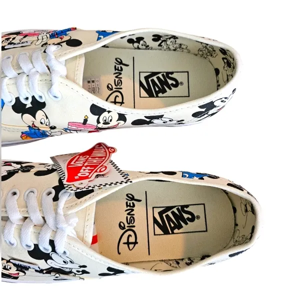 Vans x Disney Sneakers Shoes Mickey's Birthday Size Men 9.5 New