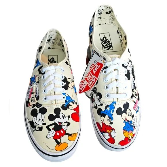Vans x Disney Sneakers Shoes Mickey's Birthday Size Men 9.5 New