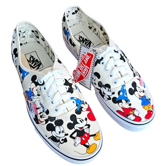 Vans x Disney Sneakers Shoes Mickey's Birthday Size Men 9.5 New