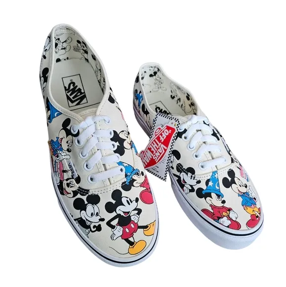 Vans x Disney Sneakers Shoes Mickey's Birthday Size Men 9.5 New