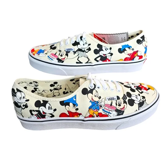 Vans x Disney Sneakers Shoes Mickey's Birthday Size Men 9.5 New