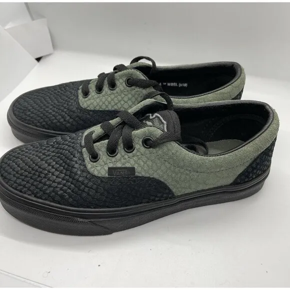 Vans x Harry Potter Slytherin Era Mens Size 5.5 Black Green Suede Snake Sneakers