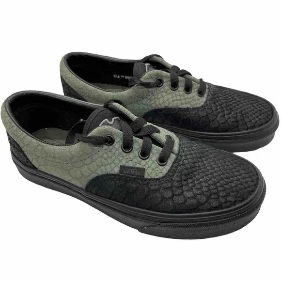 Vans x Harry Potter Slytherin Era Mens Size 5.5 Black Green Suede Snake Sneakers