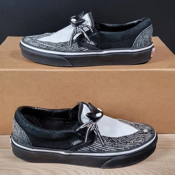 Vans x Nightmare Before Christmas Jack Size 6 Womens Classic Slip-On Shoes Black