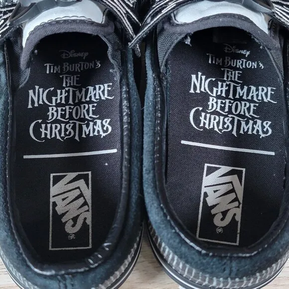 Vans x Nightmare Before Christmas Jack Size 6 Womens Classic Slip-On Shoes Black