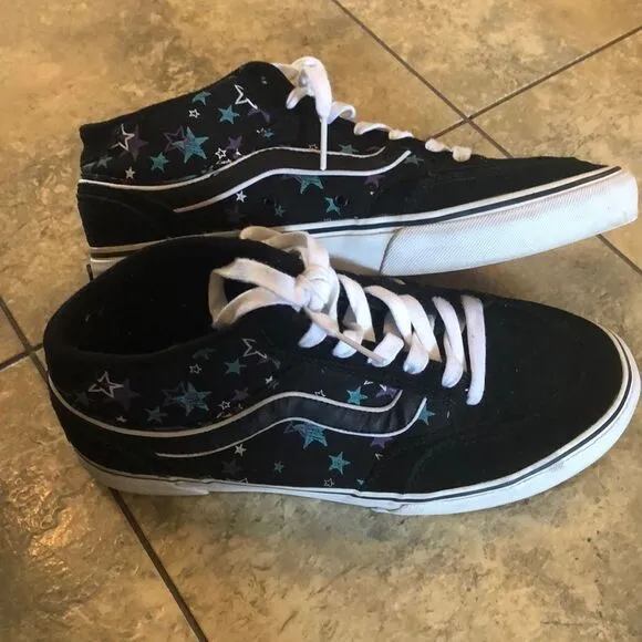 Vans Vulcanized black suede sneakers sz 10