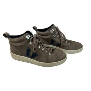 Veja Roraima mid-top hiking sneakers womens size 9 brown blue